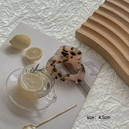 2023 New Women Hair Claw Small 3.5cm Acetate Hair Clips Elegant Colorful Hollow Out Claw Clip Girls Hair Accessories Hairclip